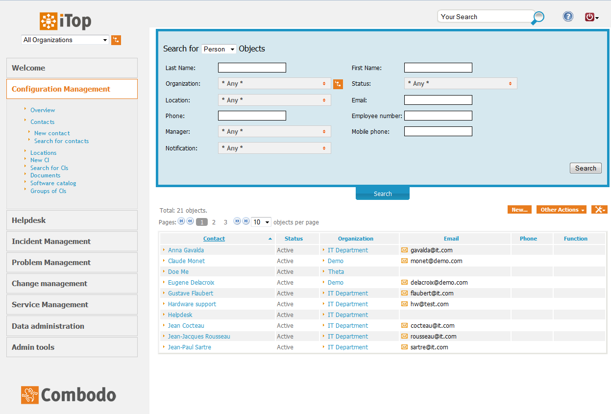 Itop Open Source Itil Itsm Cmdb Software